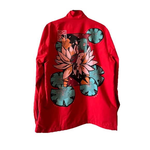Art to Wear Other - Apari Japanese Anime Jacket Pullover Locus Large Red Art To Wear Nylon Satin